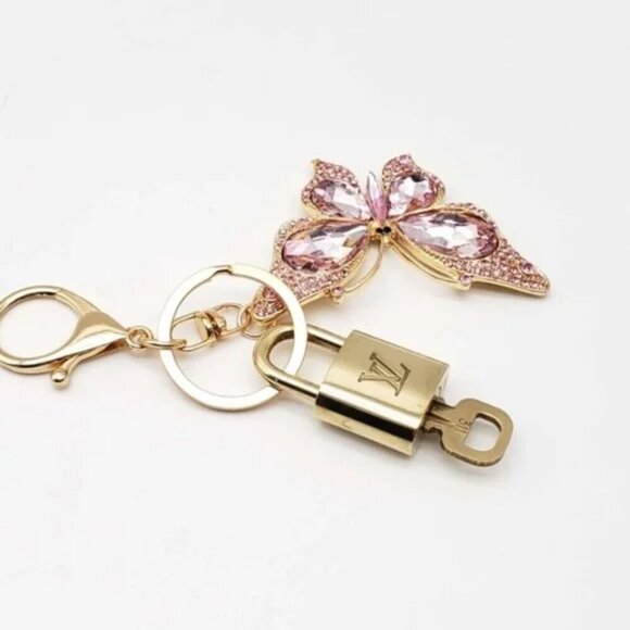 100% Auth Louis Vuitton Lock & Key with unbranded Bagcharm, Keycharm, Keychain - Picture 4 of 8